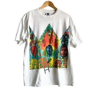 Extremely Rare Peter Gabriel 92" Tour Single Stitch Shirt Size XL 23x29